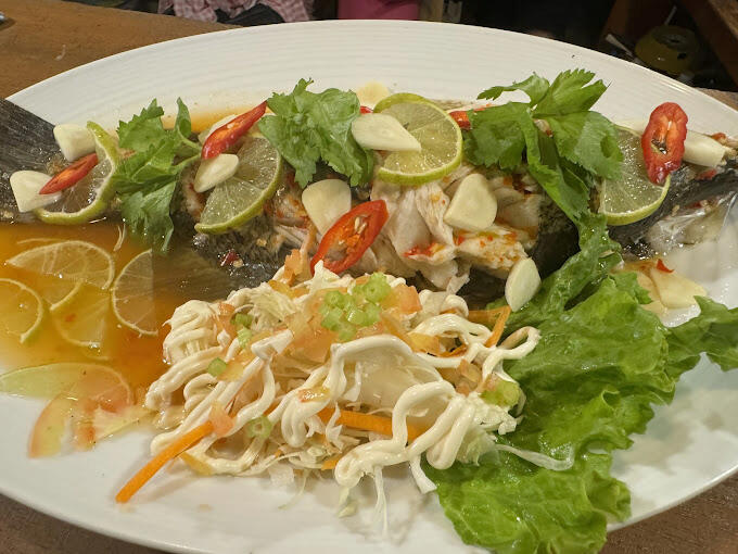 Menu at Klong Jark Restaurant