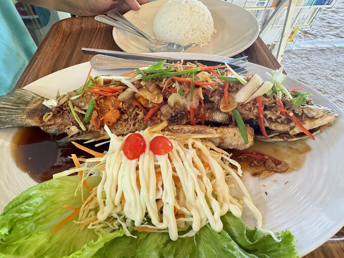 Menu at Klong Jark Restaurant
